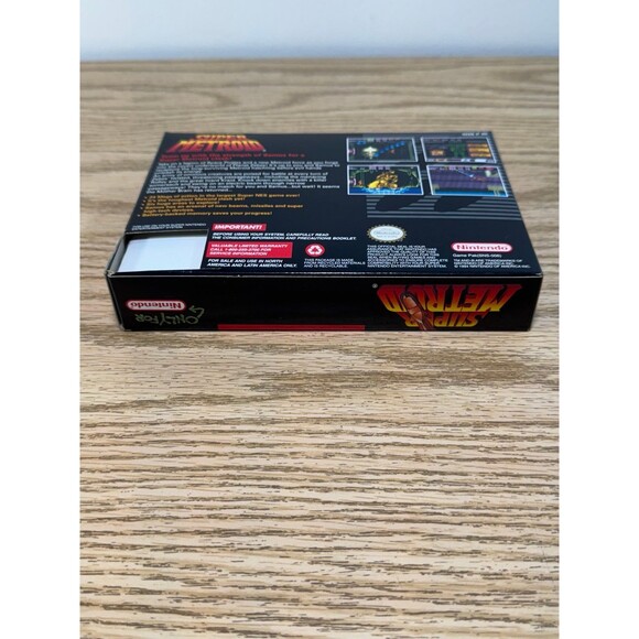Super Metroid (SNES Super Nintendo 1994) Box Only READ - Picture 8 of 12